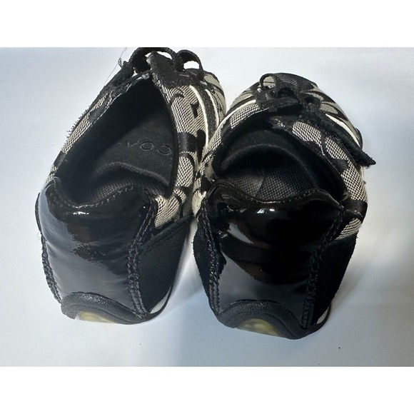 Coach Women's Jenney Q1036 Beige Black Signature Print Sneaker Shoes Size 7.5 M - Picture 4 of 5